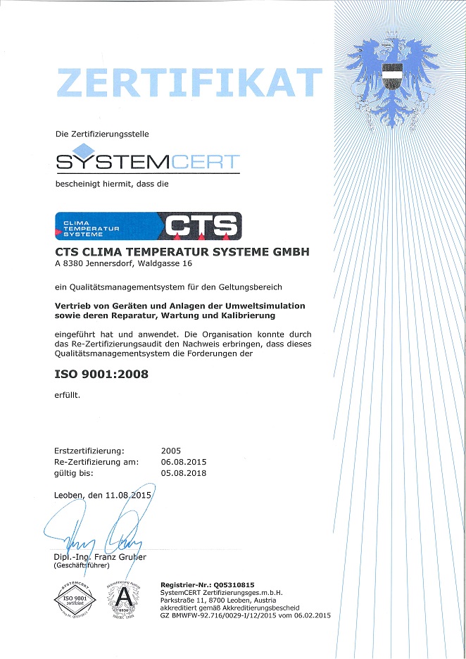 Certificate Austria